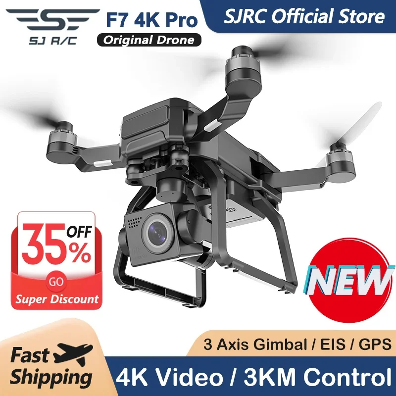 Drone Gimbal - SJRC F7 4K PRO Kamera Drohne